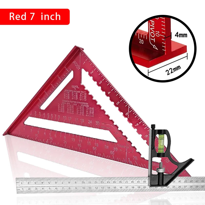 Premium Rafter Square and Combination Triangle Square Set