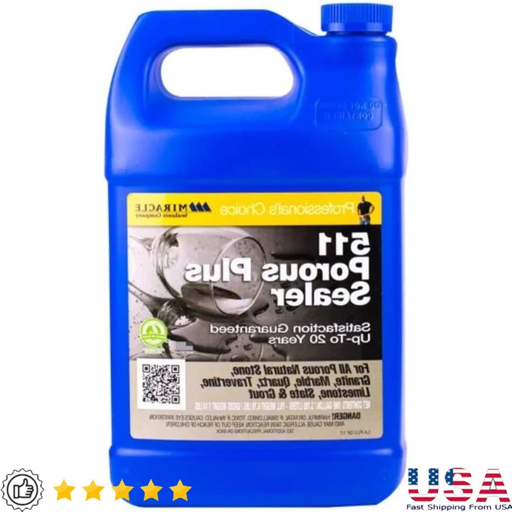 511 Porous Plus Premium Sealer Stone Tile Grout Water Stain Resistance Outdoor Indoor Application Protective Layer 4000 sq ft