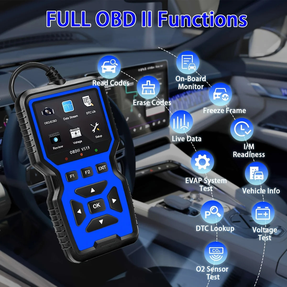 Professional OBD2 Scanner - USB-powered