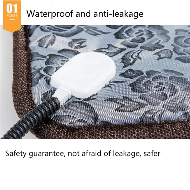 Pet Heated Mat Dog Temperature Adjustable - Waterproof Pad