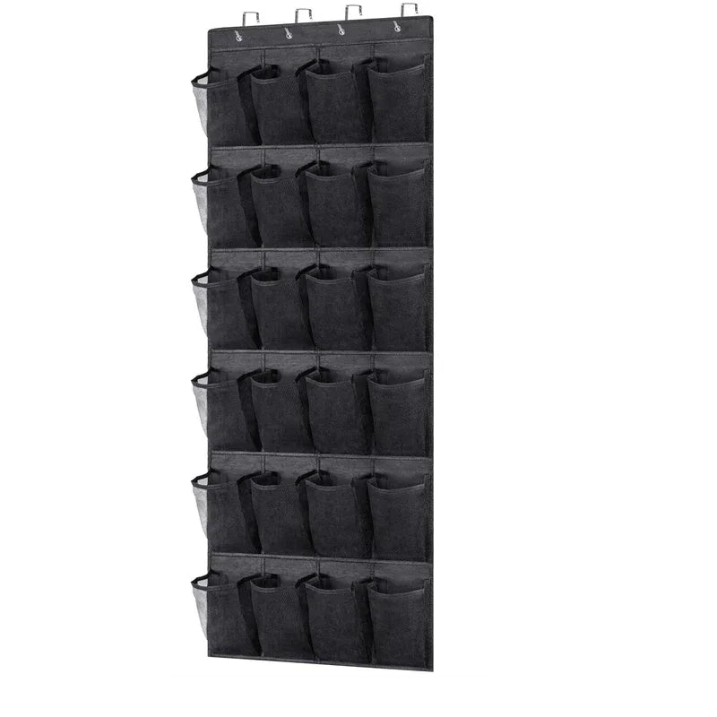 Over The Door Shoe Rack - 12 Pair Hanging Shoe Organizer