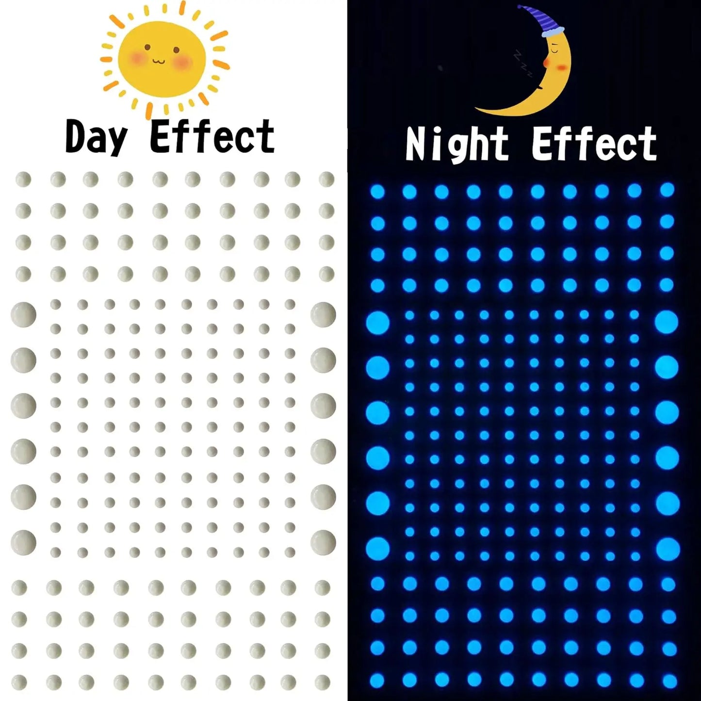 808 pack Glow in The Dark Stars for Ceiling (404 pack Green and 404 Sky Blue)
