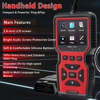 Professional OBD2 Scanner - USB-powered