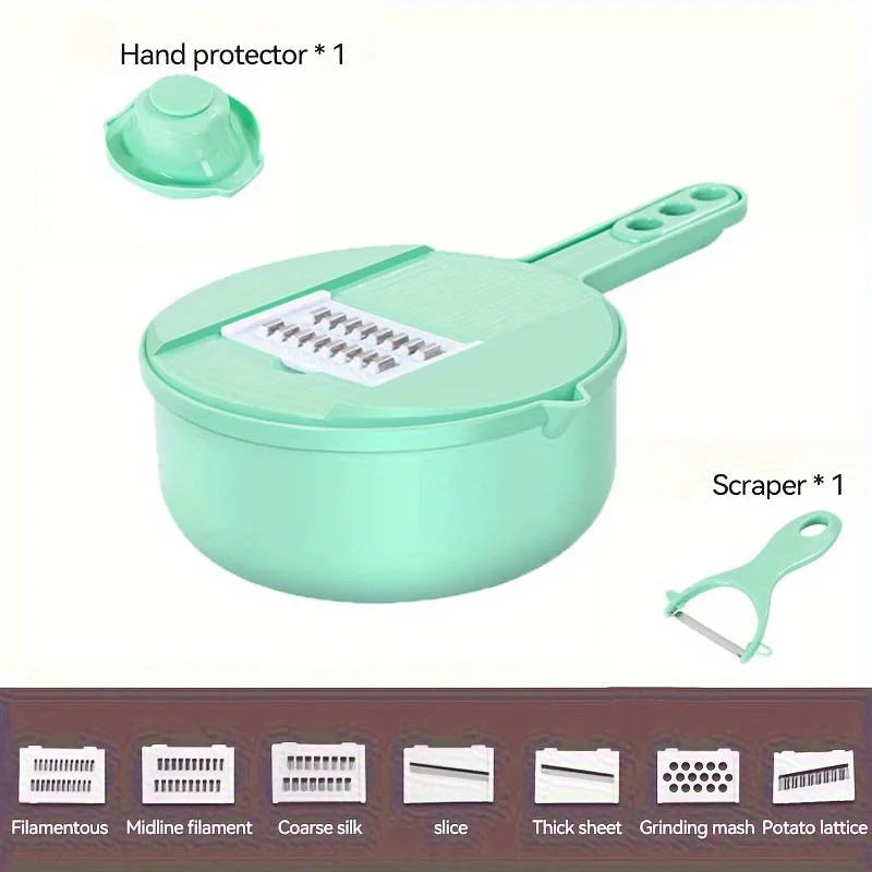 9-in-1 multifunctional vegetable chopper and slicer