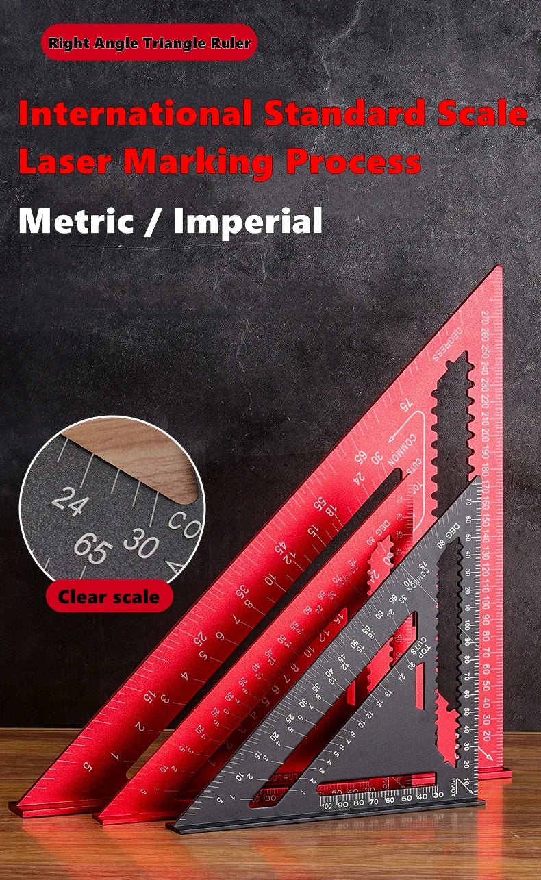 Woodworking Aluminum Alloy Triangle Gauges