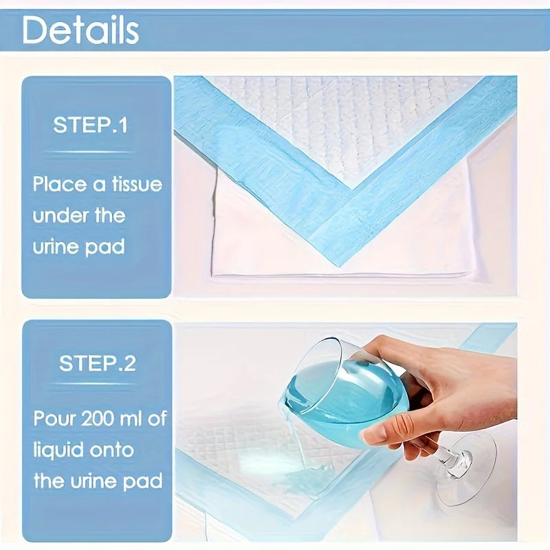 Disposable Absorbent Dog Training Pads - 100pk 6-Layer Protection