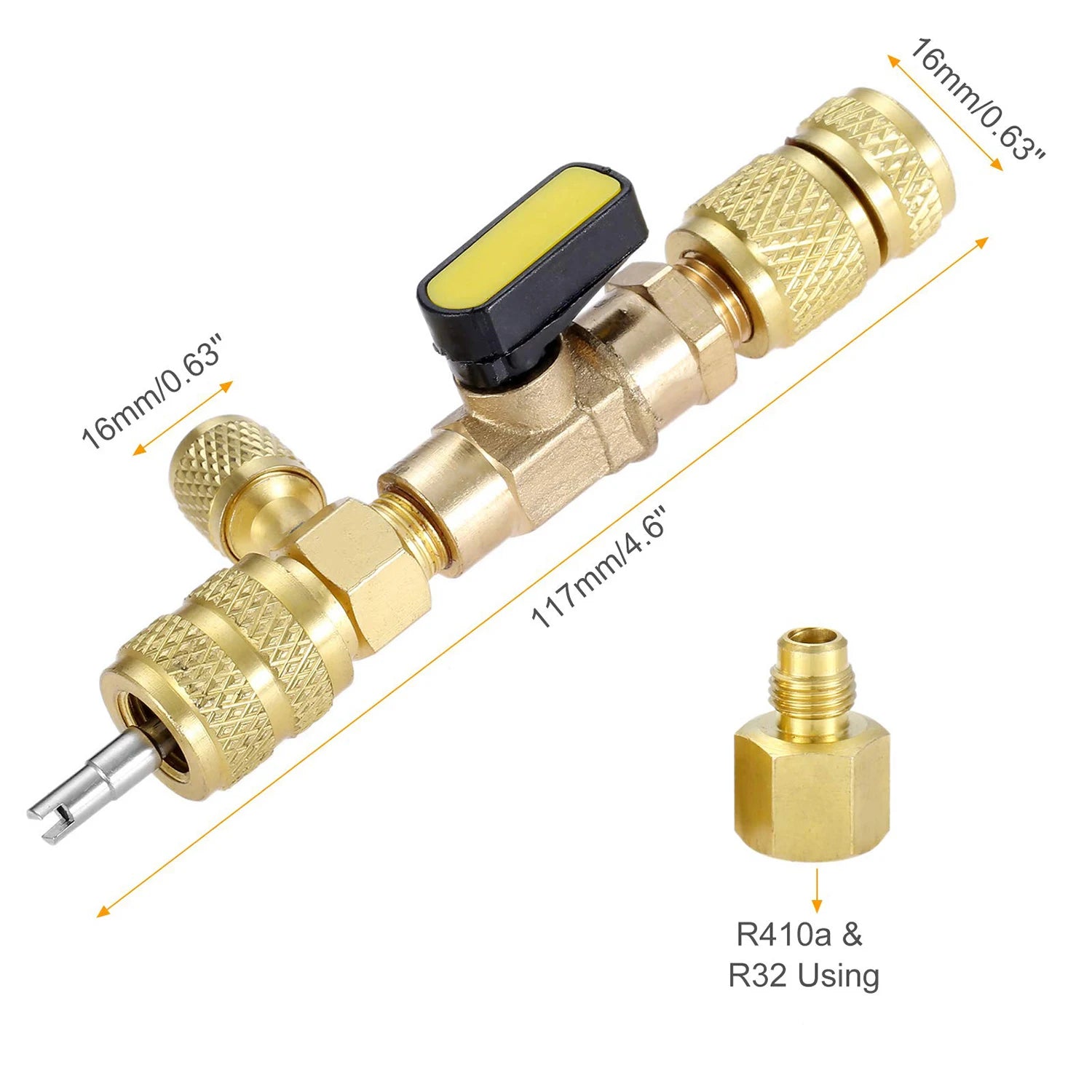 R410A Valve Core RemoverInstaller | HVAC Repair Tool