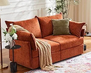 Oversized Loveseat Sofa, Modern Modular Sectional Couch, 2-Seat 24.5"