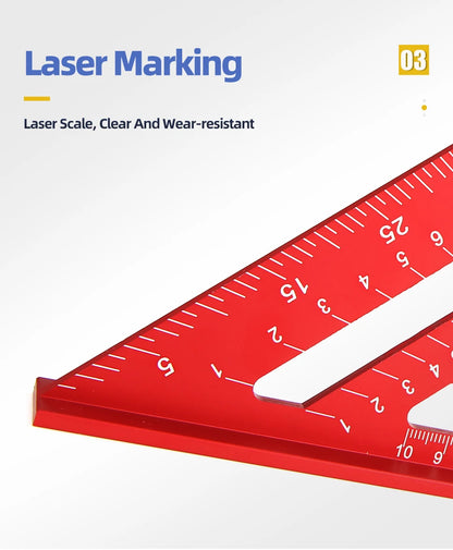 Triangle Ruler 7Inch Measurement Tool