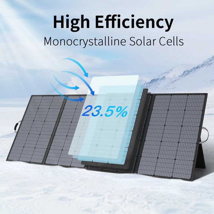 MHPOWOS 400W Portable Solar Panel - Foldable Solar Charger