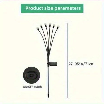 2pc solar firefly lights