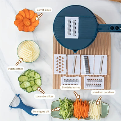 9-in-1 multifunctional vegetable chopper and slicer