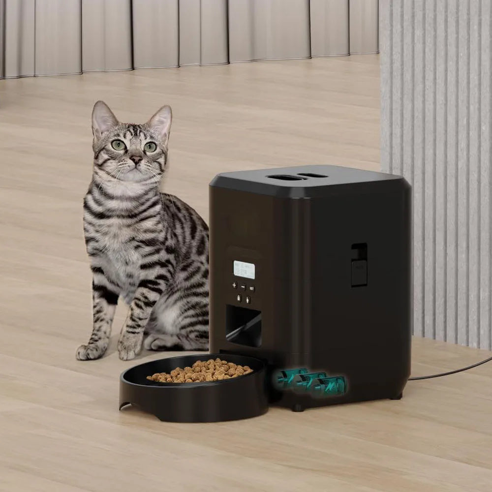 Automatic Smart Pet Feeder - Timed Cat & Dog Food Dispenser