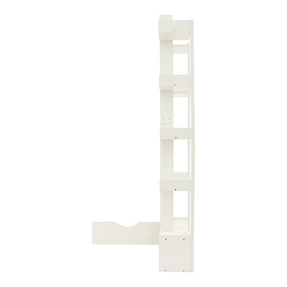 15-Compartment Bookcase with Cabinet - Modern Floor Standing