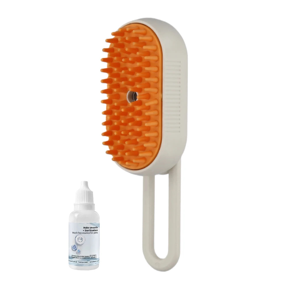 Cat Steam Brush Dog Brush 3 in 1 Electric - Steamy Pet Grooming