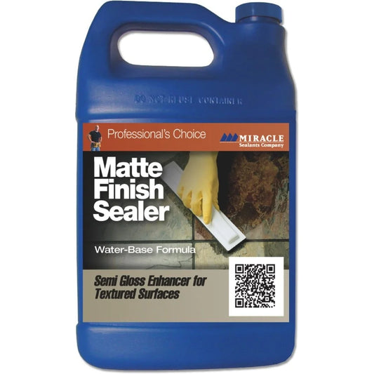 Matte Finish Water-Based Sealer Tile and Stone Durable Scuff Resistant Odorless UV Transparent Covers 800 sq ft Easy Use