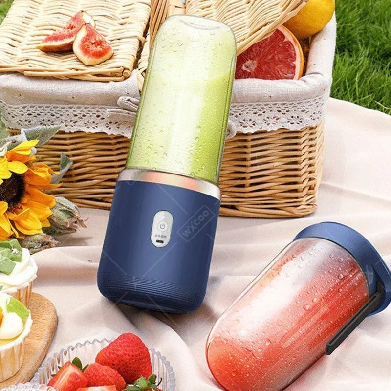 Portable Mixer with 6 Blades Juicer Cup Set