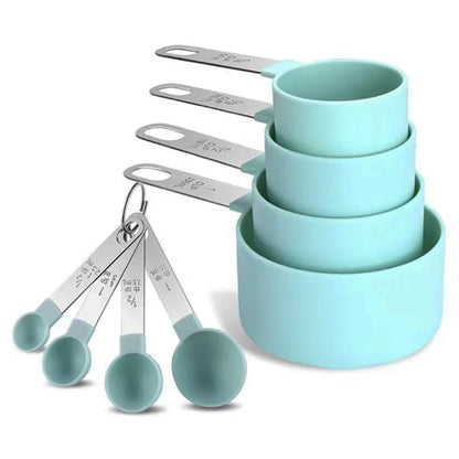 4PCS/8PCS plastic measuring cup, Spoon Set