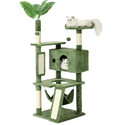 HOOPET Indoor Cat Tree Tower With Scratching Board