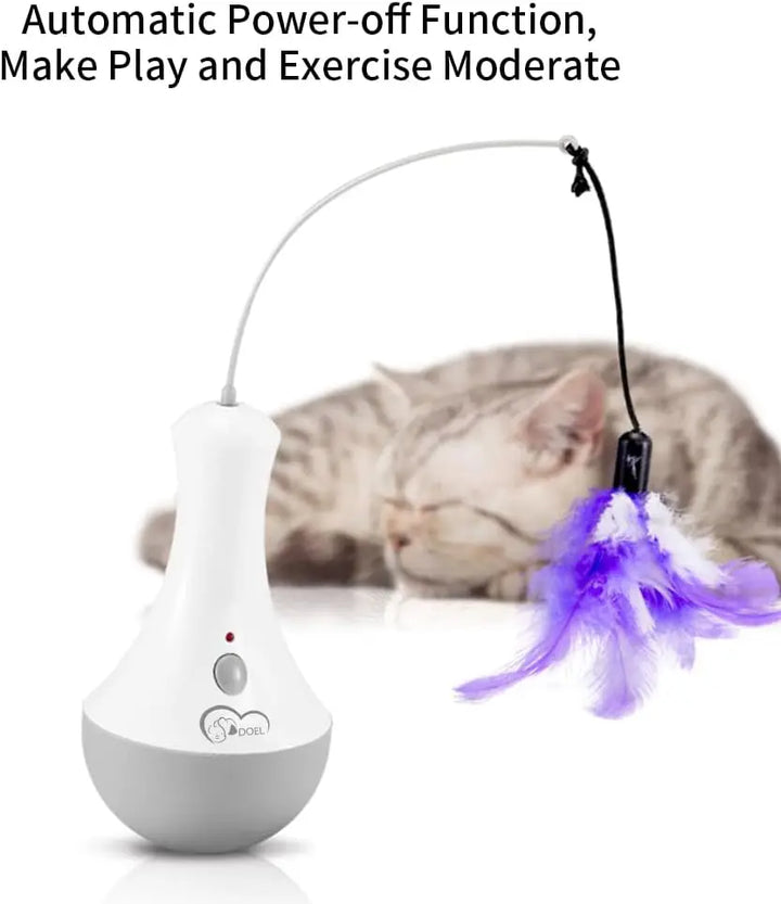 Cat Interactive Toys Funny Feather Kitten Teaser - Automatic Toy