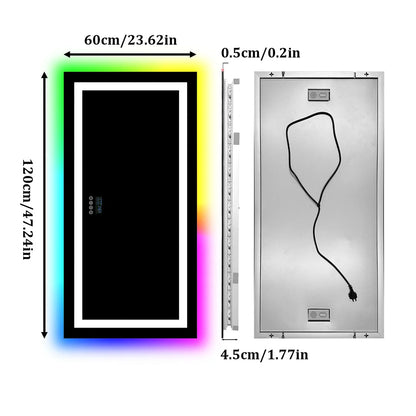 LUVODI Smart Bluetooth Bathroom Mirror LED Lighted Touch Screen