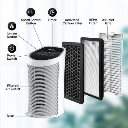 Air Purifier HEPA Filter For Indoor 200 Square Feet