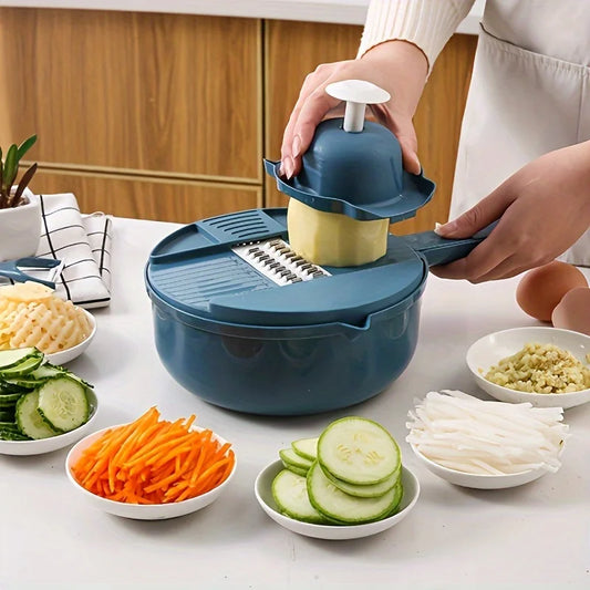 9-in-1 multifunctional vegetable chopper and slicer