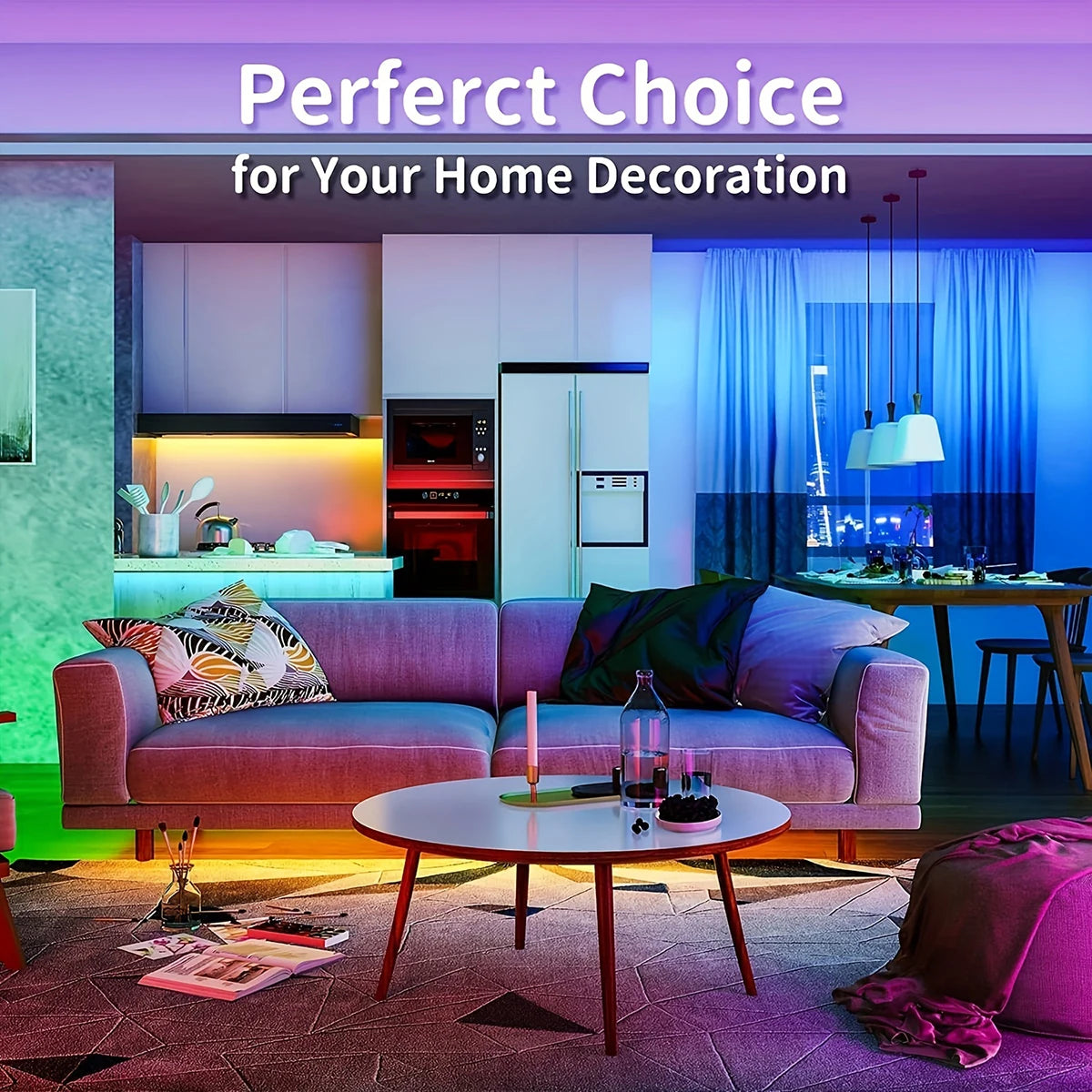 Led Strip Lights with Key Remote