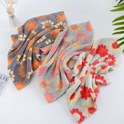 4Pcs Kitchen Cleaning Cloths, Soft Absorbent Dishcloth