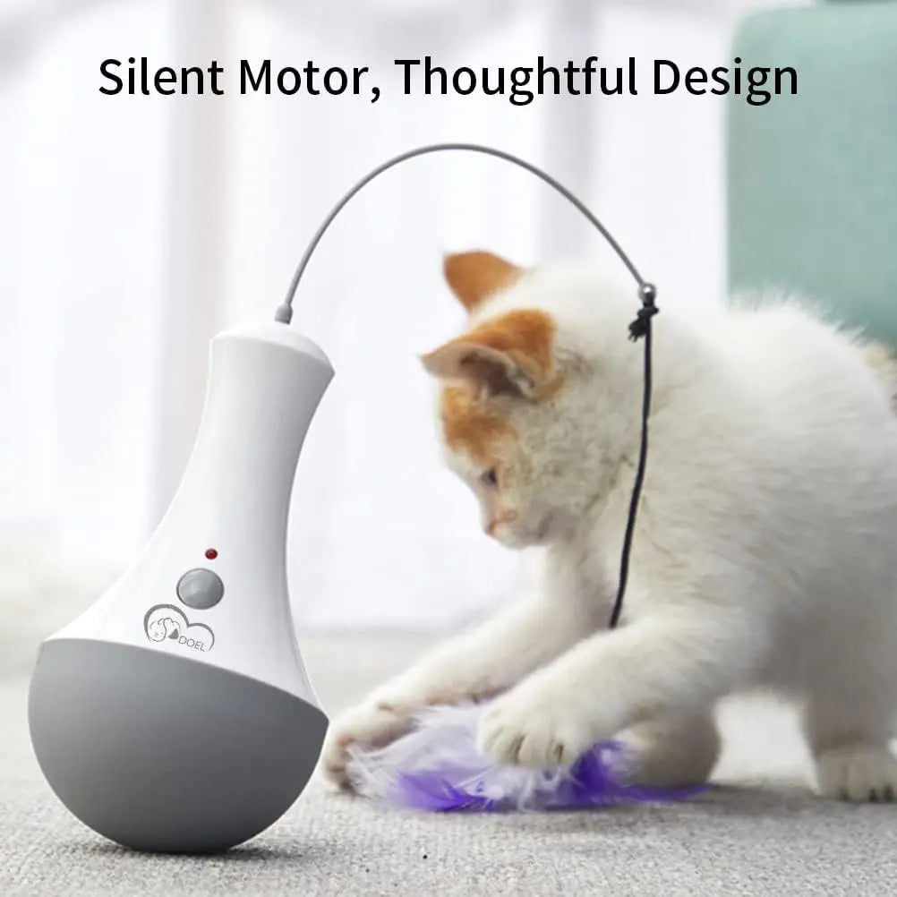 Cat Interactive Toys Funny Feather Kitten Teaser - Automatic Toy