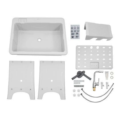 Multifunctional Laundry Sink: Durable PP Material