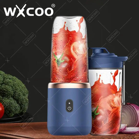 Portable Mixer with 6 Blades Juicer Cup Set