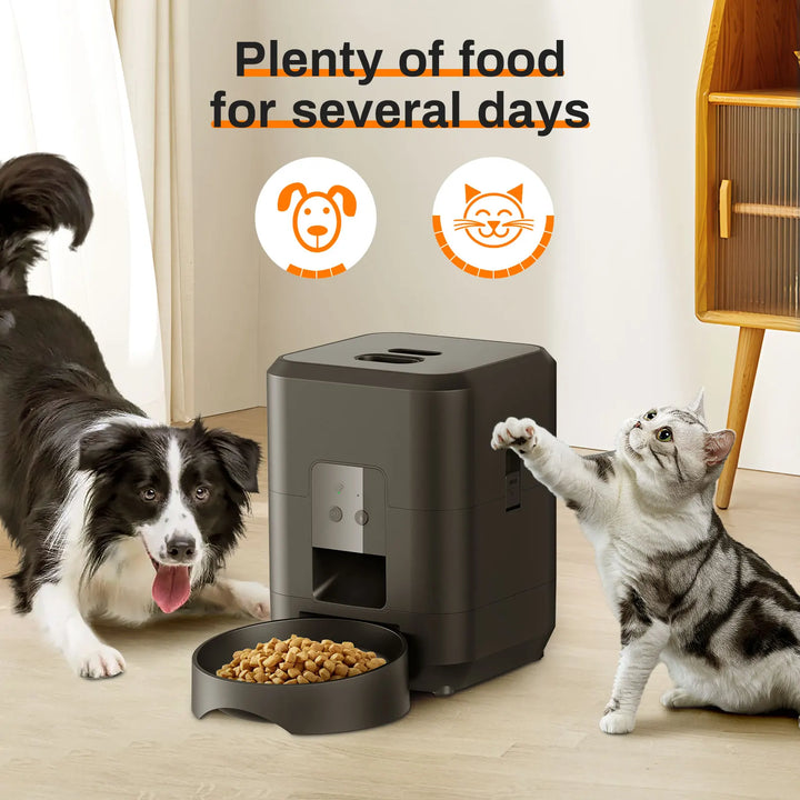 Automatic Smart Pet Feeder - Timed Cat & Dog Food Dispenser