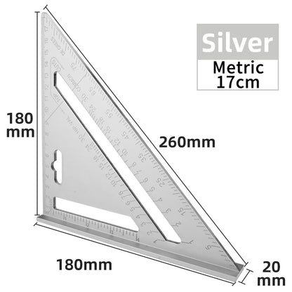 Triangle Ruler 7Inch Measurement Tool
