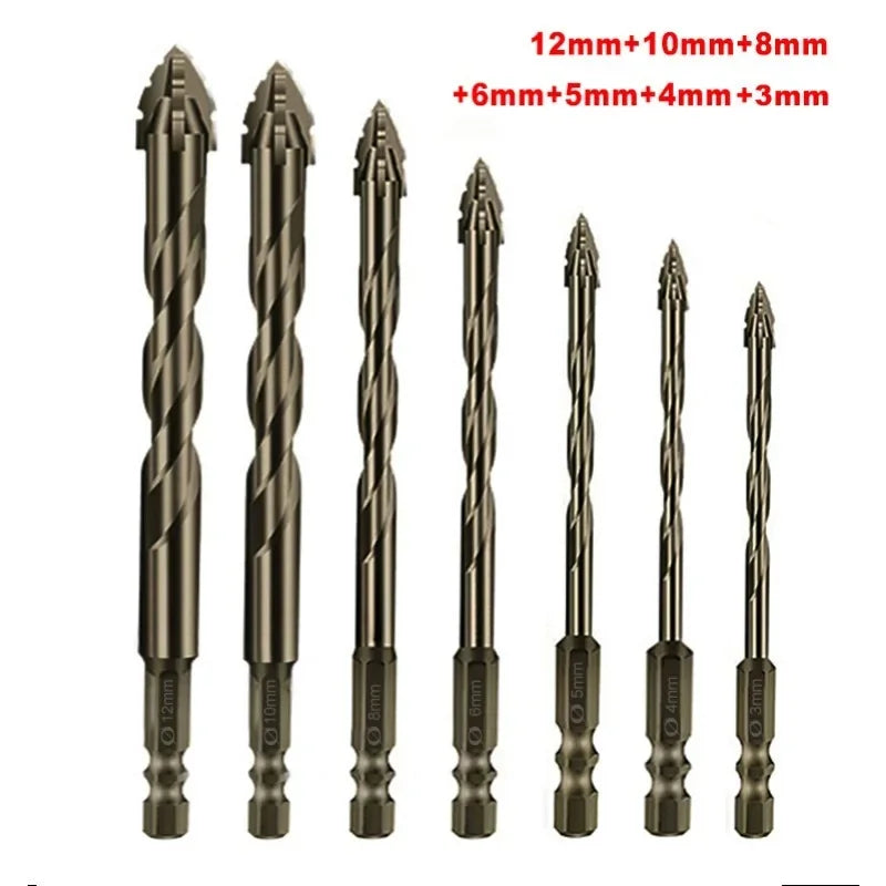 4-Blade Saw Tooth Eccentric Drill Bit | Efficient Drill & Tap