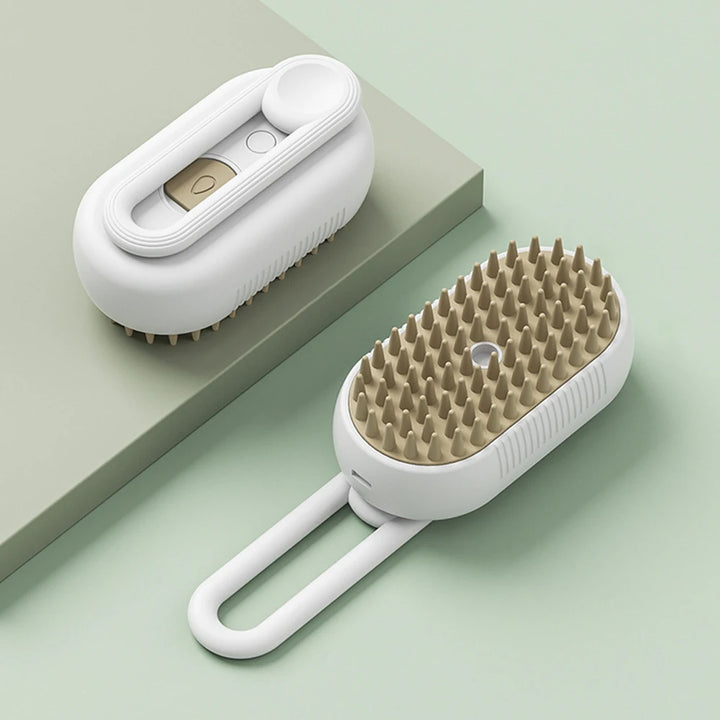 Cat Steam Brush Dog Brush 3 in 1 Electric - Steamy Pet Grooming