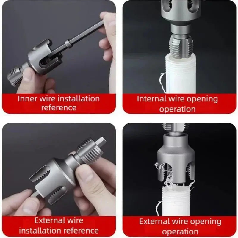 Double-Ended Internal And External Pipe Threading Tools | HVAC