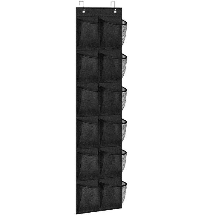 Over The Door Shoe Rack - 12 Pair Hanging Shoe Organizer