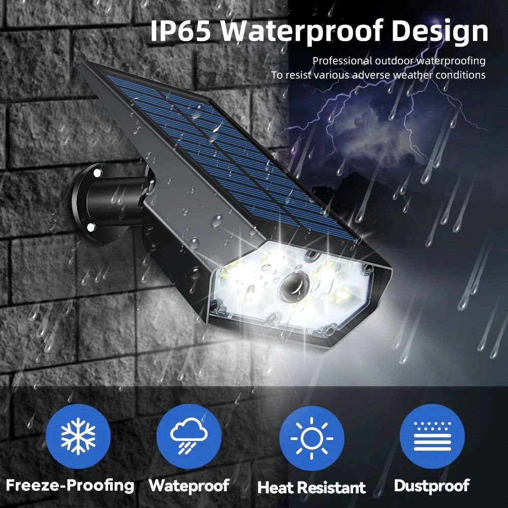 High Resolution Camera w/ Solar, Light, And Motion Sensors