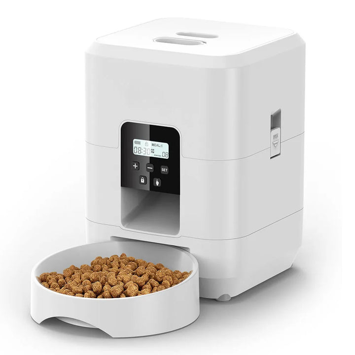 Automatic Smart Pet Feeder - Timed Cat & Dog Food Dispenser