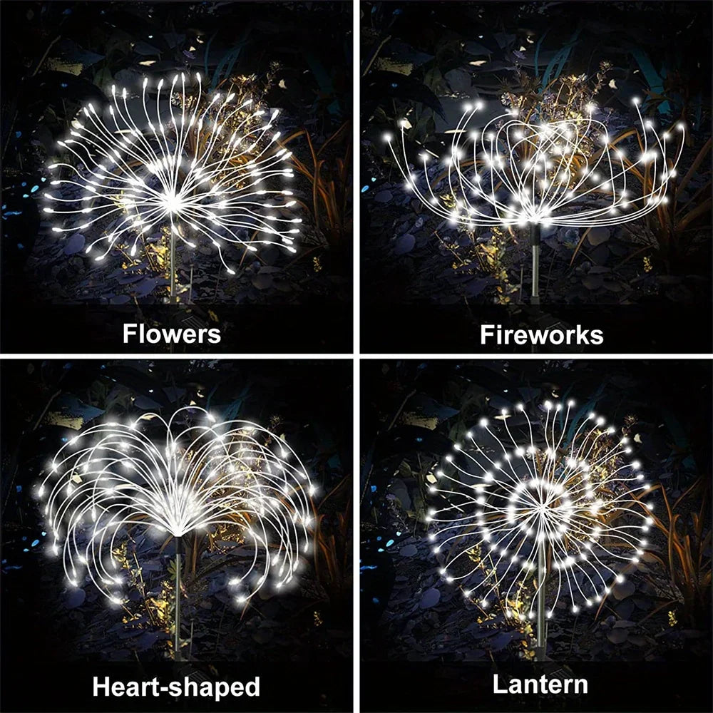 Waterproof Outdoor Solar Fireworks Lights