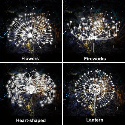 Waterproof Outdoor Solar Fireworks Lights