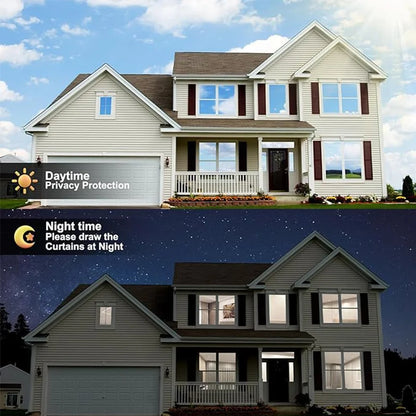 Window Privacy Film One Way, Daytime Privacy Self-adhesive Vinyl