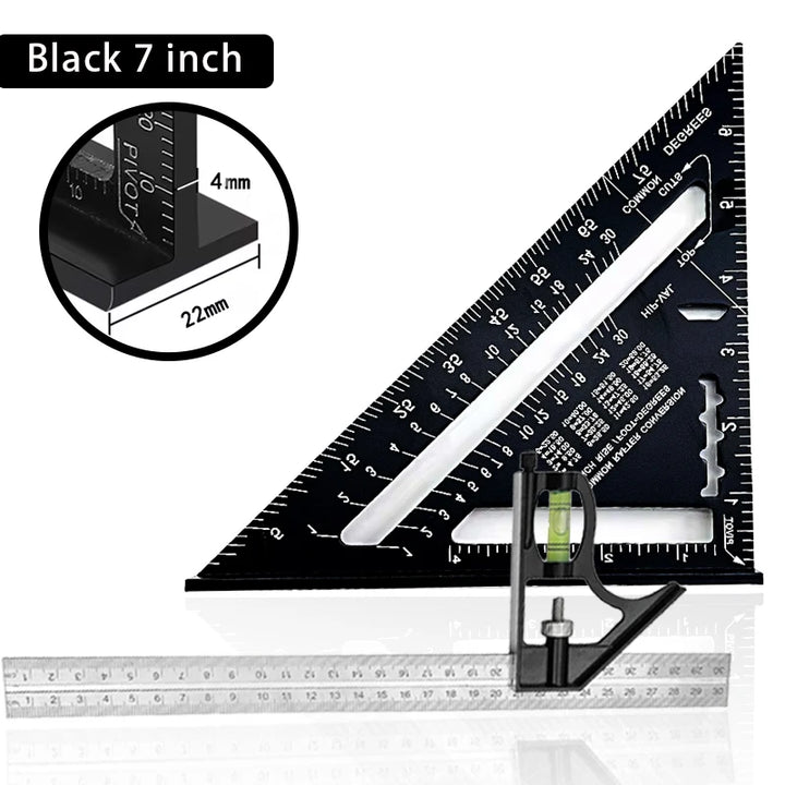 Premium Rafter Square and Combination Triangle Square Set