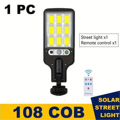 1/2/4-Pack Solar Outdoor Wall Lights with Remote Control and Motion Sensor, Adjustable 3 Modes