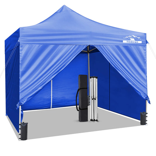 Tisetrail 10x10ft Pop Up Canopy Tent with Sidewalls