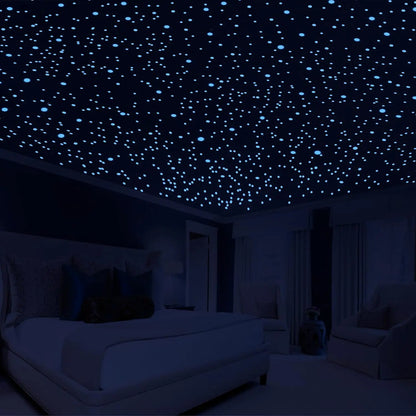 808 pack Glow in The Dark Stars for Ceiling (404 pack Green and 404 Sky Blue)