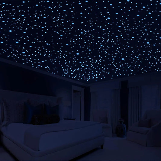 808 pack Glow in The Dark Stars for Ceiling (404 pack Green and 404 Sky Blue)