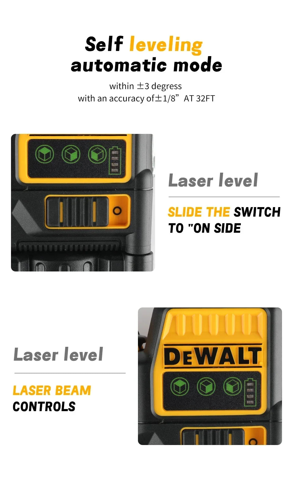 2025 NEW Dewalt DW089LG 12V Lithium Battery 12 Lines Laser Level