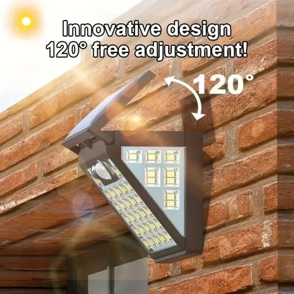 2 or 4PCS Solar Light Motion Sensor Outdoor Light 3 Lighting Modes Waterproof 72LED